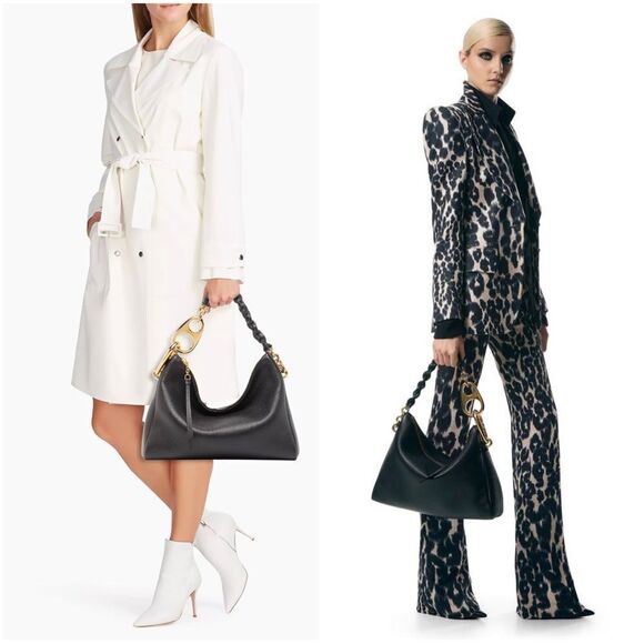 TOM FORD Large Carine Grain Leather Hobo Bag - Picture 2 of 12